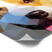 Poster Corgi Low Poly Art (Coin)