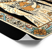 Poster Corgi Mom Tarot Card Skeleton Dog Lover Soky Hallo (Coin)