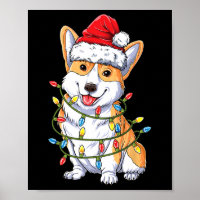 Corgi Père Noël Christmas Tree Lights Xmas Boys Me