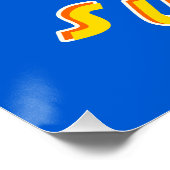 Poster Corgi porte des lunettes de soleil Profitez de l'é (Coin)