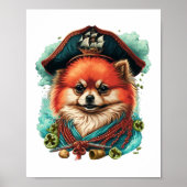 Poster corgis de jolis en bleu (Devant)