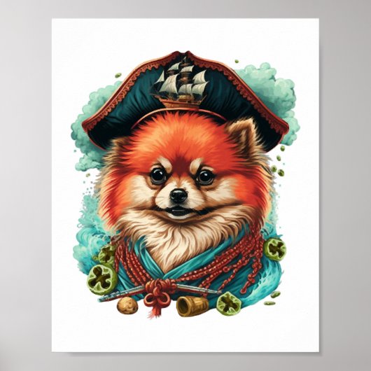 Poster corgis de jolis en bleu (Devant)