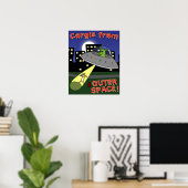 Poster Corgis de l'affiche spatiale (Bureau à domicile)