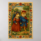 Poster Corgi's Out on a Stroll (Devant)