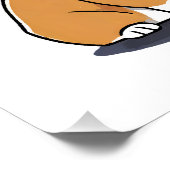 Poster Corgis Vibes en Amour (Coin)