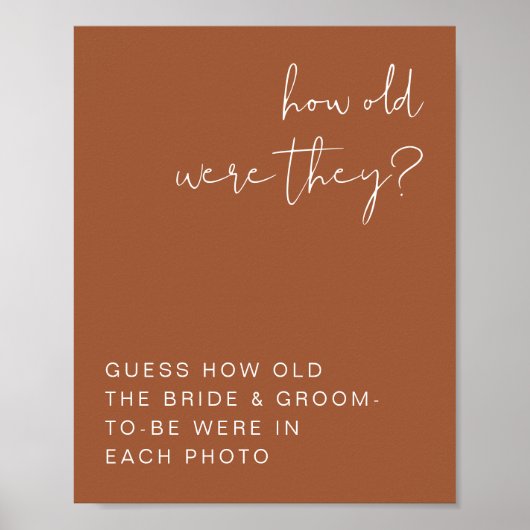 Poster CORIANDER Boho Terracotta Quel Âge Ils Étaient (Devant)