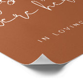 Poster CORIANDER Boho Terracotta Souhaite Que Vous Étiez (Coin)