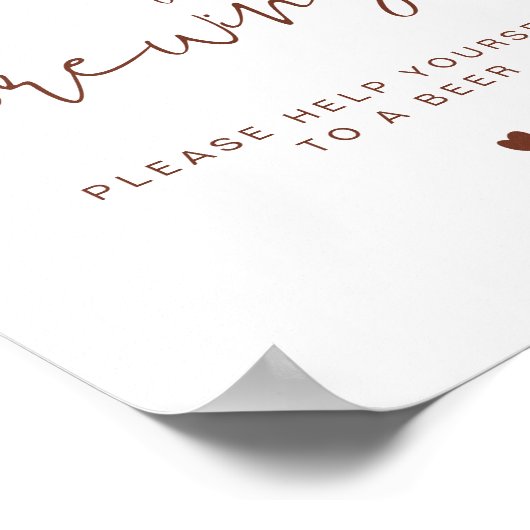 Poster CORIANDER Boho Un bébé brasse Bière Signal (Coin)