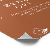 Poster CORIANDER Terracotta Mariage Petal Toss Envoyer (Coin)