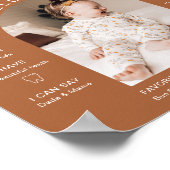 Poster CORIANDER Terracotta Photo Première année Jalon (Coin)