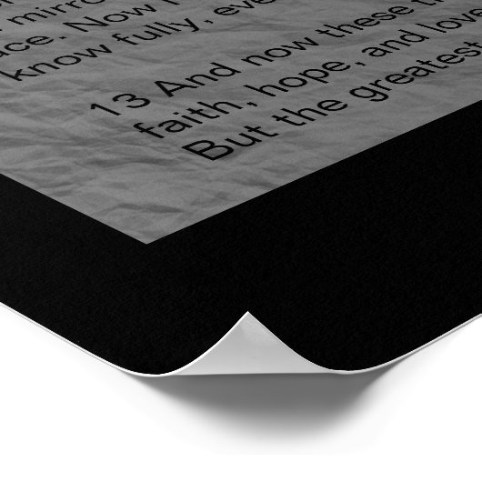 Poster Corinthiens 13 Imprimer (Coin)