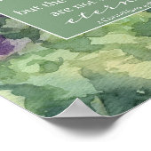 Poster Corinthiens Bible Écriture Ont Foi Fleur (Coin)