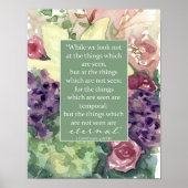 Poster Corinthiens Bible Écriture Ont Foi Fleur (Devant)