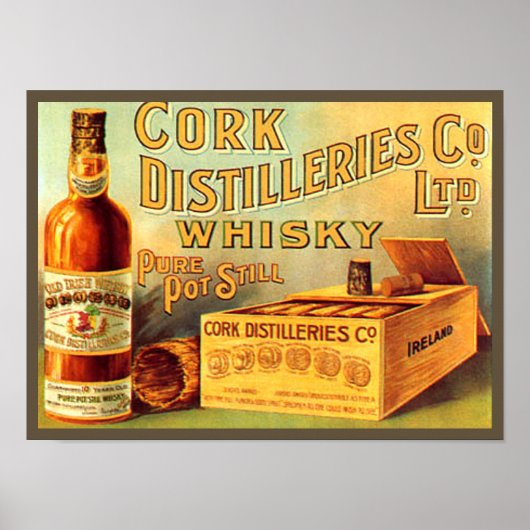 Poster Cork Distilleries Whisky Vintage (Devant)
