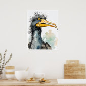 Poster Cormorant - Art Print (Cuisine)