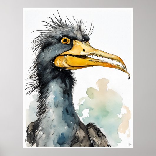Poster Cormorant - Art Print (Devant)