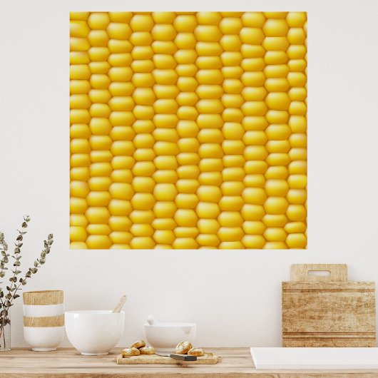 Poster Corn Cob Arrière - plan (Cuisine)