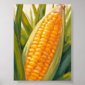 Poster Corn Stalk | Farm Country Southern Painting (Devant)