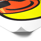 Poster Corne de bonbons portant des lunettes de soleil (Coin)