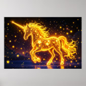 Poster Corne d'or conte de fée de nuit espace ciel (Devant)