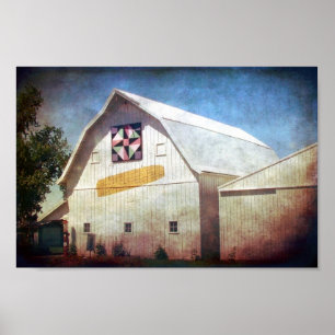 Poster Corne et courtepointe de l'Iowa rural