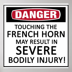 Poster Corne française en danger