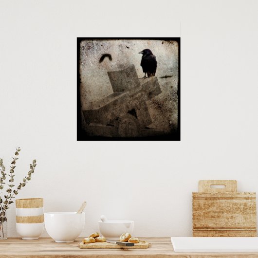 Poster Corneille solitaire (Cuisine)