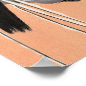 Poster Corneille sur une branche couverte de neige par Oh (Coin)