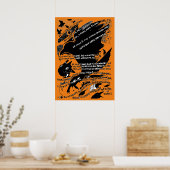 Poster Corneilles à l'affiche Lochranza (orange) (Cuisine)