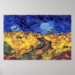 Poster Corneilles Sur Wheatfield Par Vincent Van Gogh
