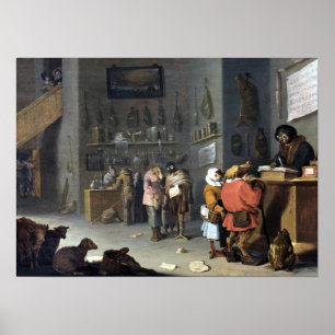 Poster Cornelis Saftleven Satire sur les agriculteurs lég