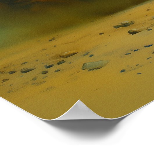 Poster Cornes Abstraites Crâne Chat Cuisine AI Art Matte (Coin)