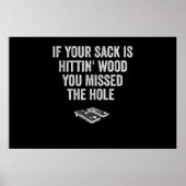 Poster Cornhole Funny Team Men Your Hole Is My Goal (Devant)