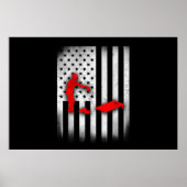 Poster Cornhole US Flag (Devant)
