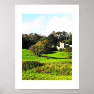 Poster Cornish landscape
