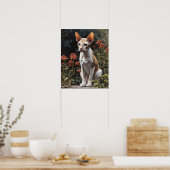 Poster Cornish Rex Cat Art Imprimer (Cuisine)