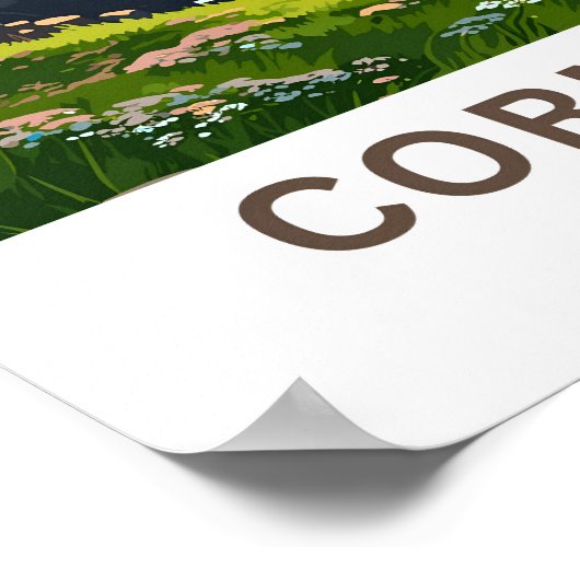 Poster Cornouailles Angleterre Imprimer (Coin)