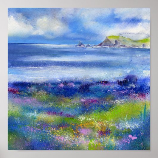 Poster Cornouailles du printemps côtier (Devant)