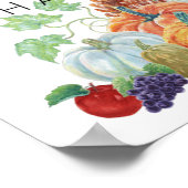 Poster Cornucopia de la récolte d'automne (Coin)