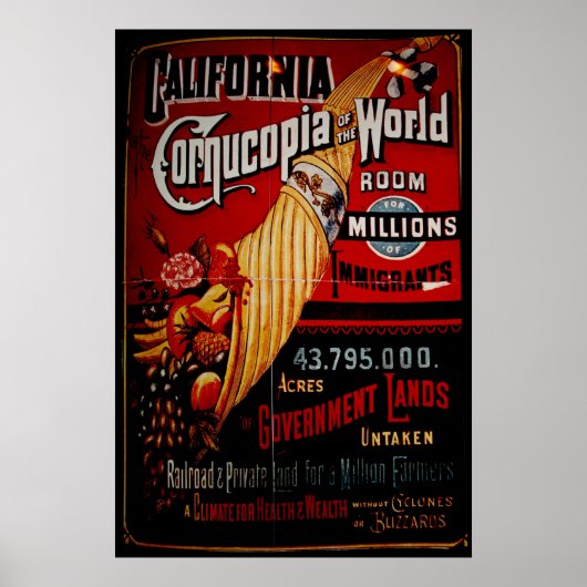 Poster Cornucopie de Californie du monde (Devant)