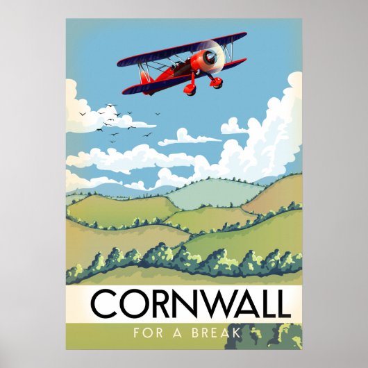 Poster Cornwall pour des vacances (Devant)