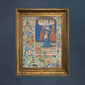 Poster Coronation de Marie Manuscrit lumineux médiéval
