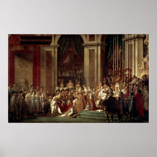 Poster Coronation de Napoléon par Jacques-Louis David (Devant)