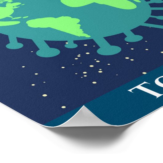 Poster Coronavirus Couvre 19 Tout Dans Ce Ensemble (Coin)