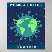 Poster Coronavirus Couvre 19 Tout Dans Ce Ensemble (Devant)