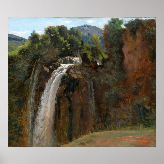 Poster Corot - Cascade À Terni (Devant)