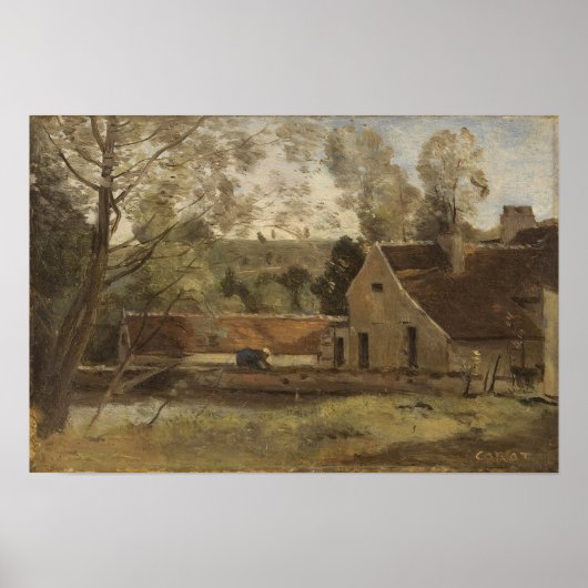 Poster Corot - Château Thierry 1855 (Devant)