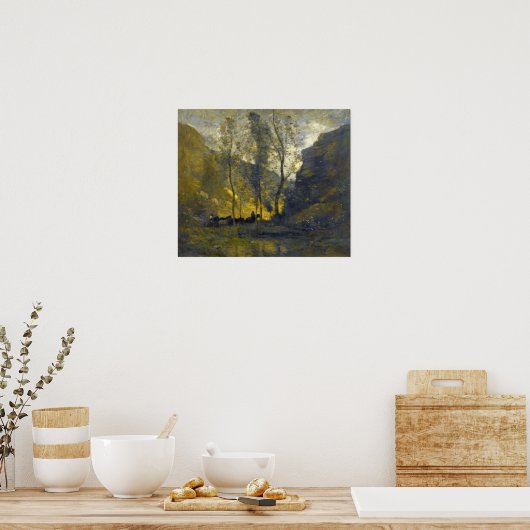 Poster Corot - Contrebandiers (Cuisine)