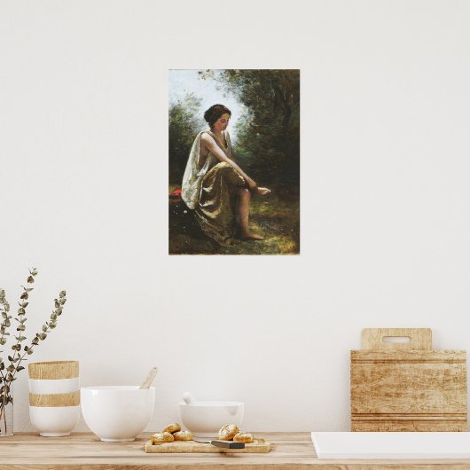 Poster Corot - Eurydice blessé (Cuisine)