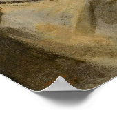 Poster Corot - Jeune Fille Assis Avec Livre À La Main (Coin)